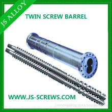 Parallel twin screws and cylinders for a Cincinnati Argos 114 twin screw extruder